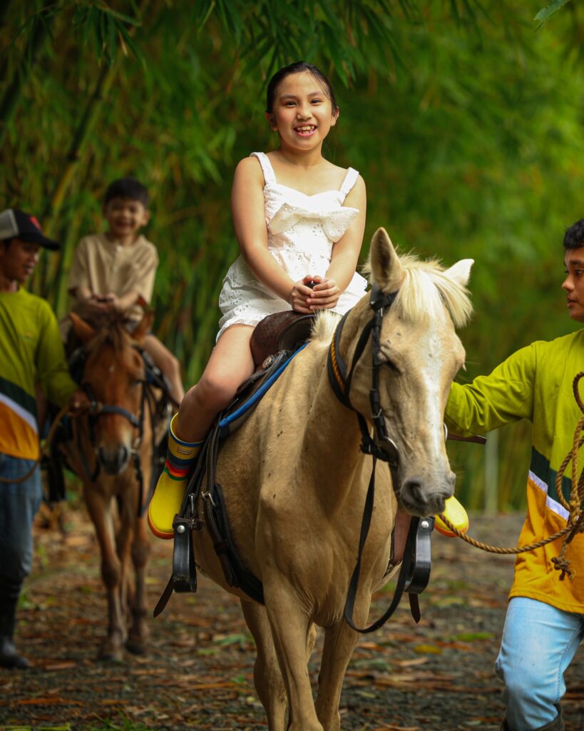 a Girl riding on a Horse